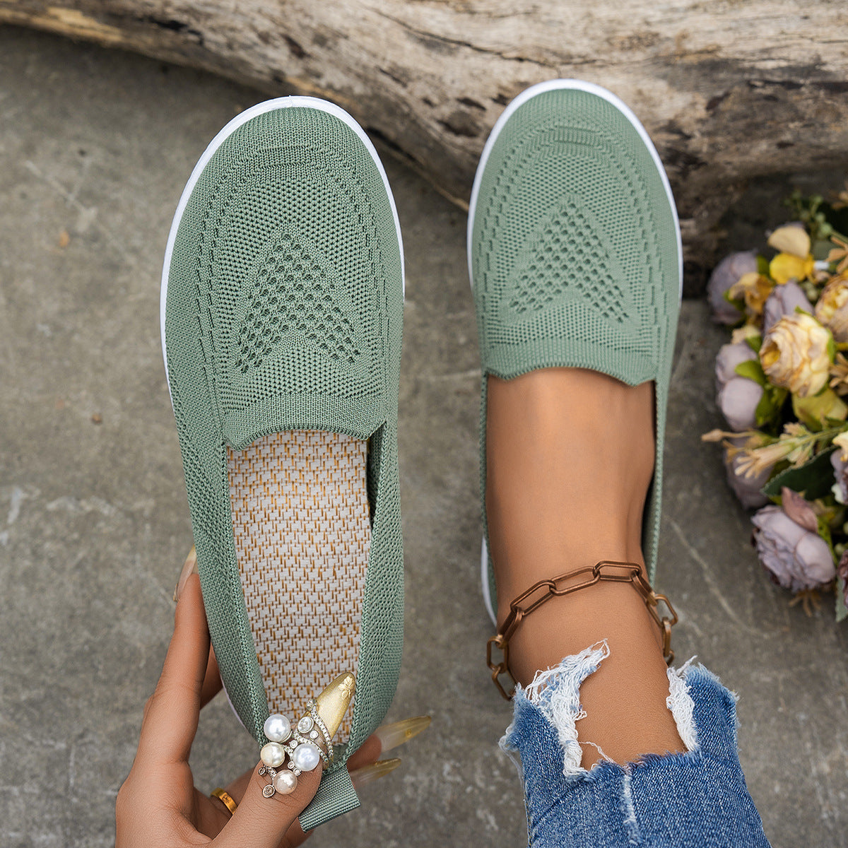Women's Shoes Summer New Women's Mesh Surface Shoes Casual Fashion
