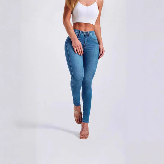 Hip Skinny Pants Stretch High Waist Jeans For Women
