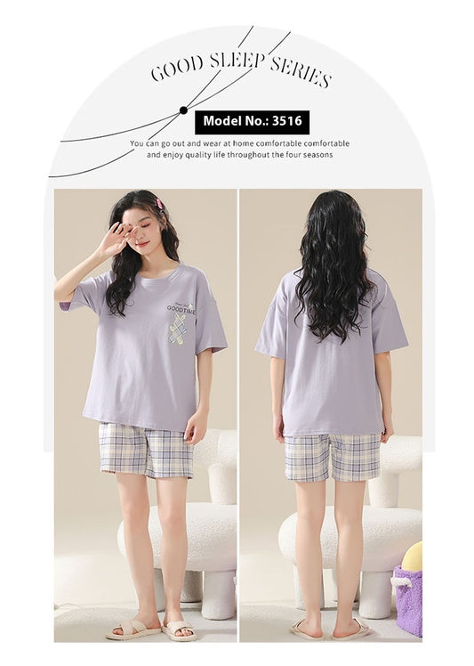Pajamas Women's Summer Cotton Short Sleeve Homewear Summer