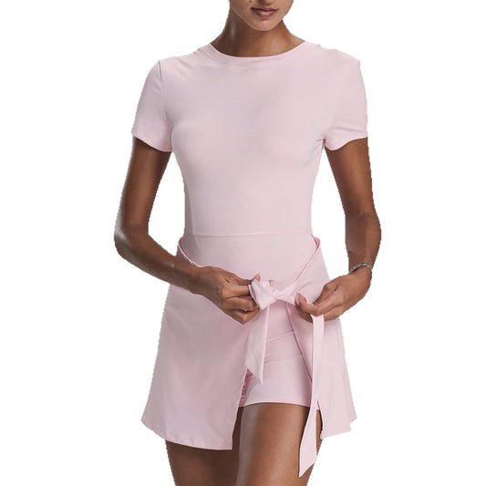 Fake Two-piece Anti-exposure Tight Sports Dress Leisure Fitness Yoga Tennis Skirt