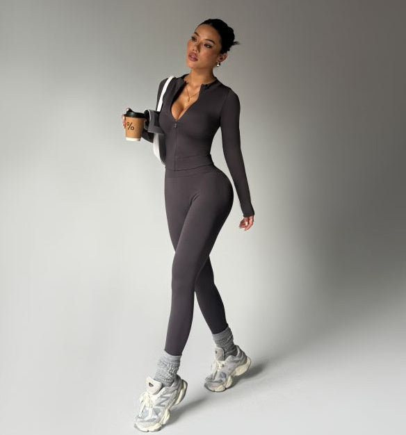 High Waist Yoga Suit Sports Fashion Casual Workout Clothes