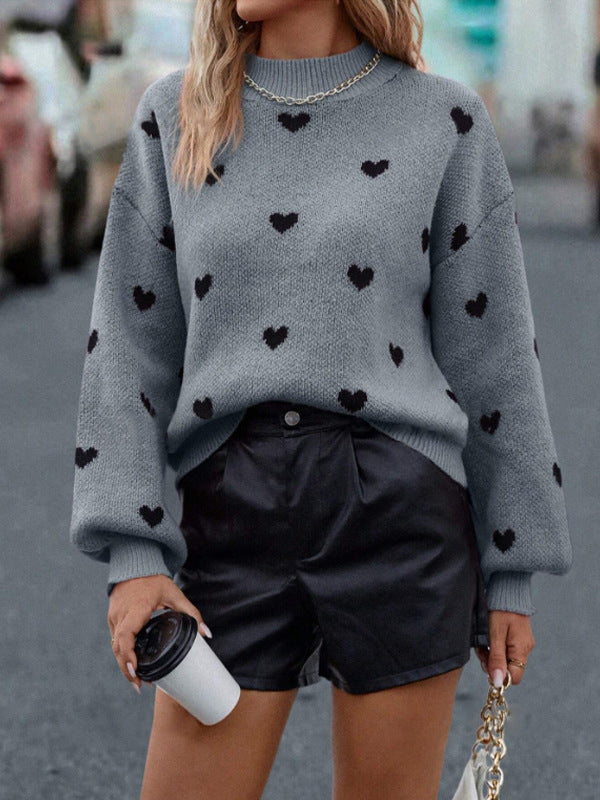 Love Loose-fitting Women's Sweater Pullover Winter