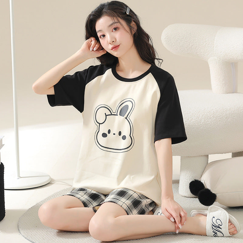 Pajamas Women's Summer Cotton Short Sleeve Homewear Summer