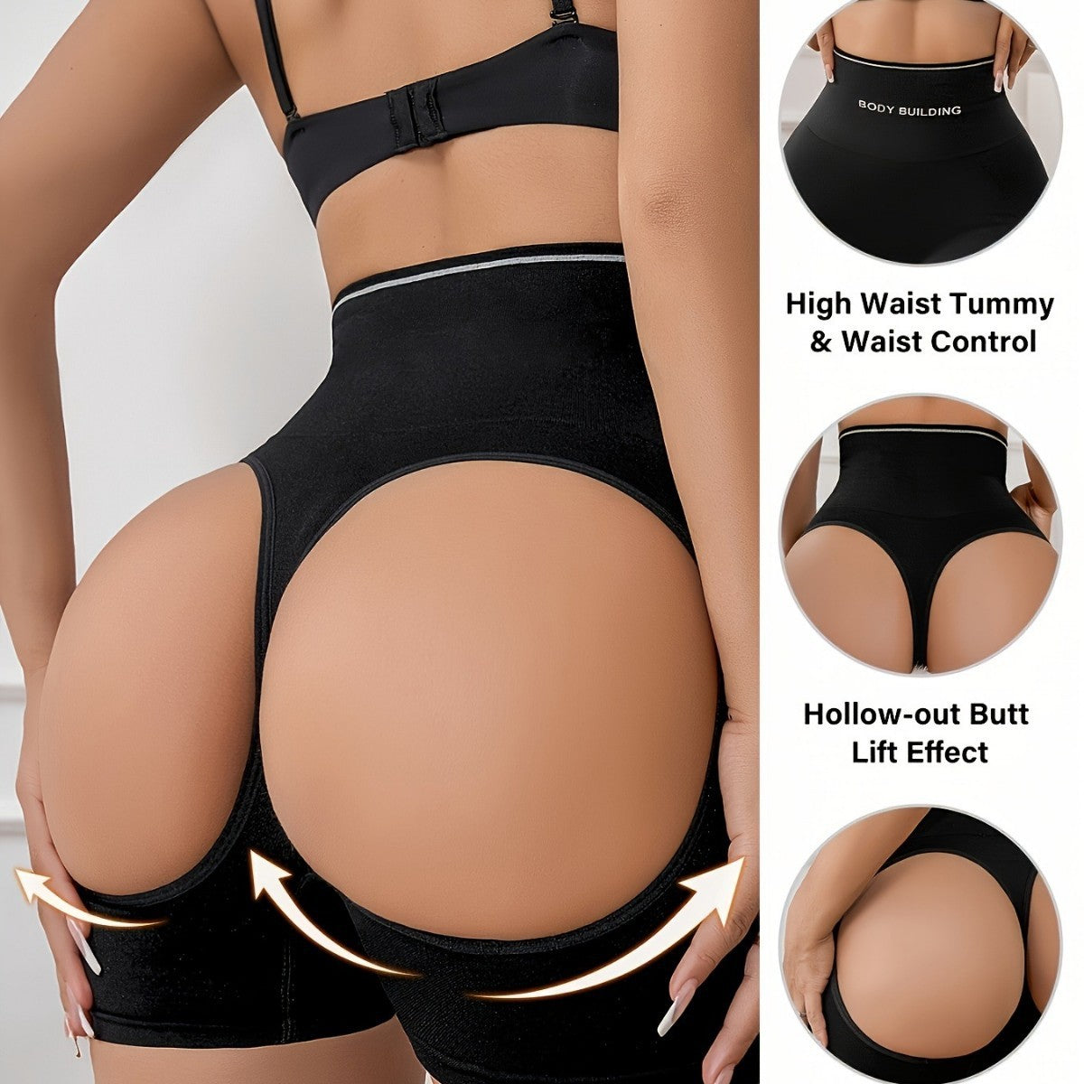 Women's Letter Ribbon Corset Panties