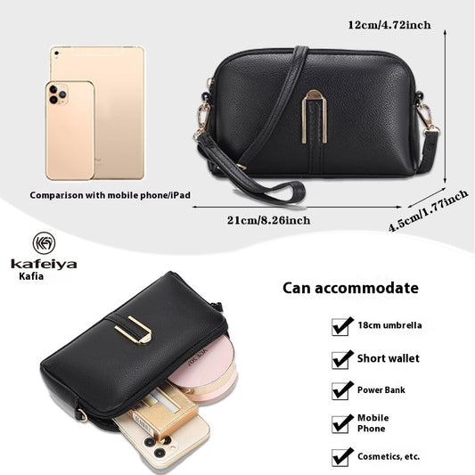Women's Solid Color Mobile Phone Simple Messenger Bag