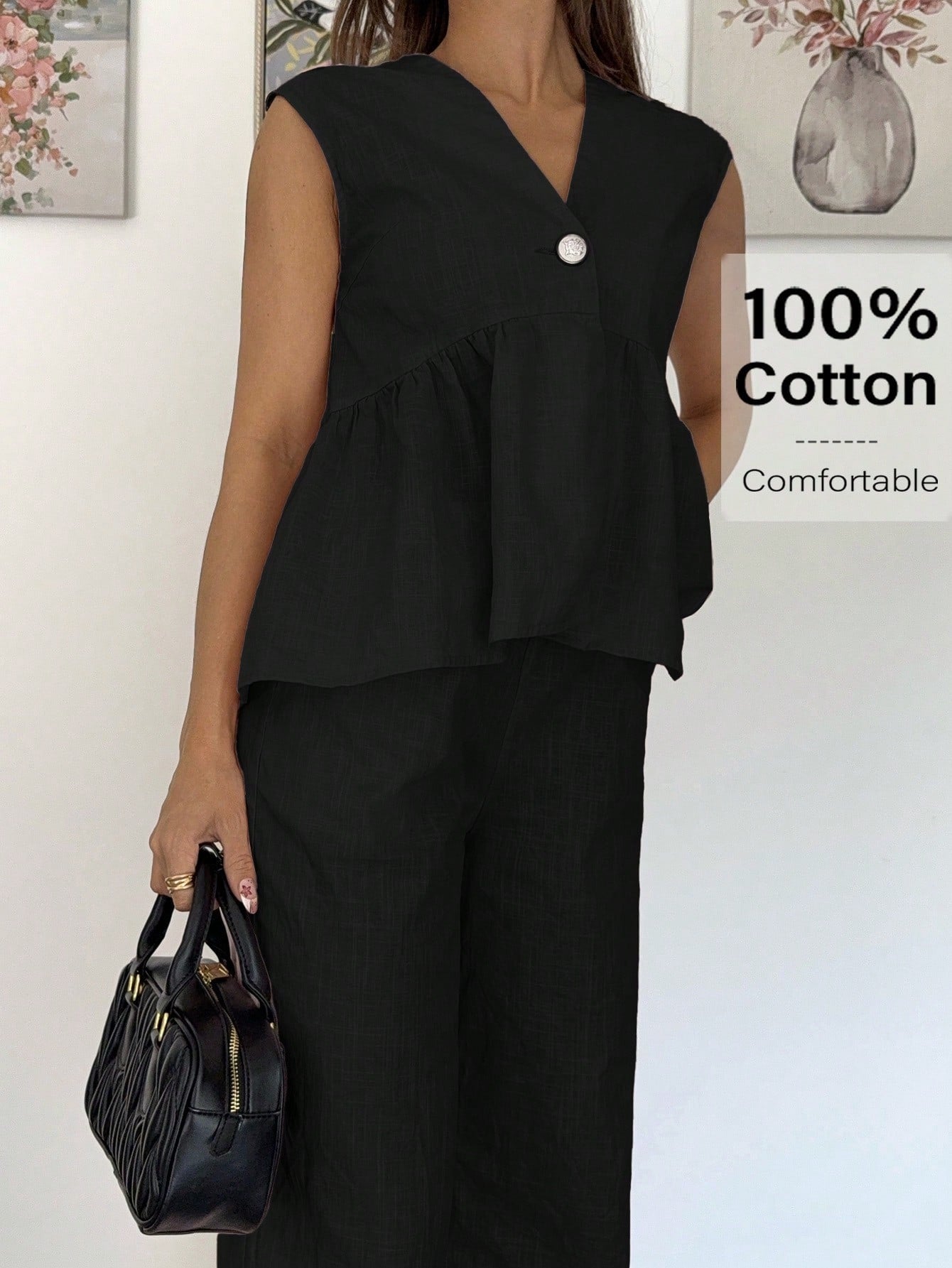 Women's Two-piece Set Casual Solid Color