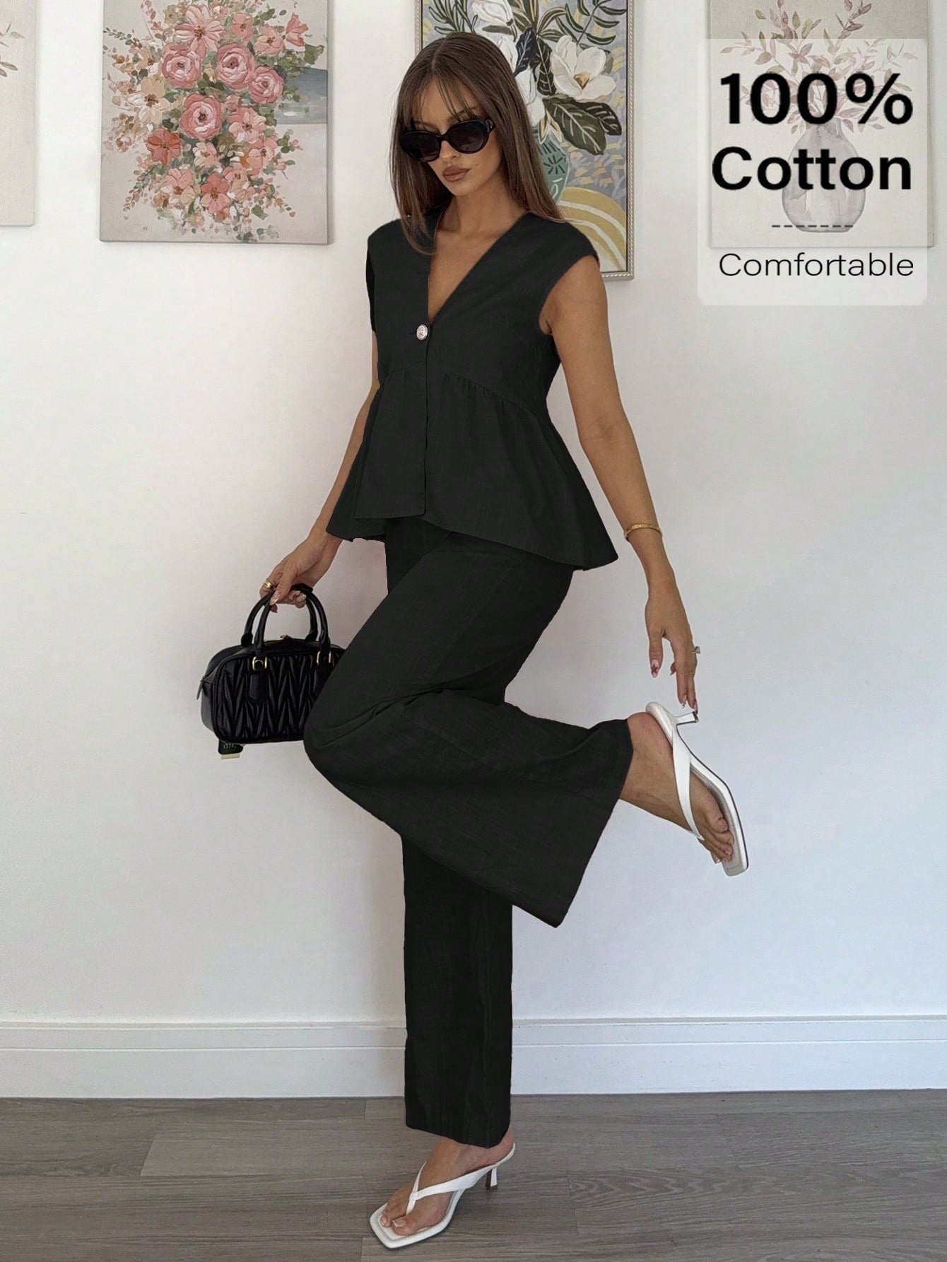Women's Two-piece Set Casual Solid Color