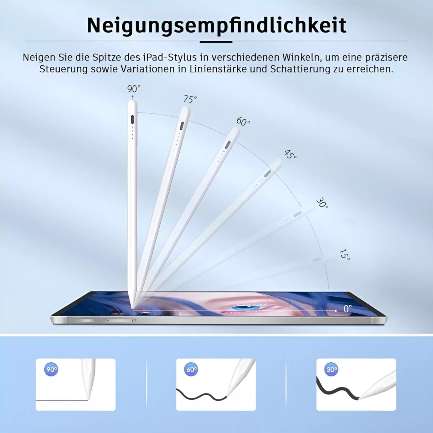 Bluetooth Stylus Stift Pencil Pen Fr 2018-2024 IPad 6 7 8  9  10 Generation