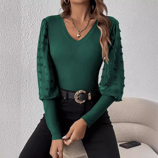 Solid Color T-shirt Slimming Top For Women