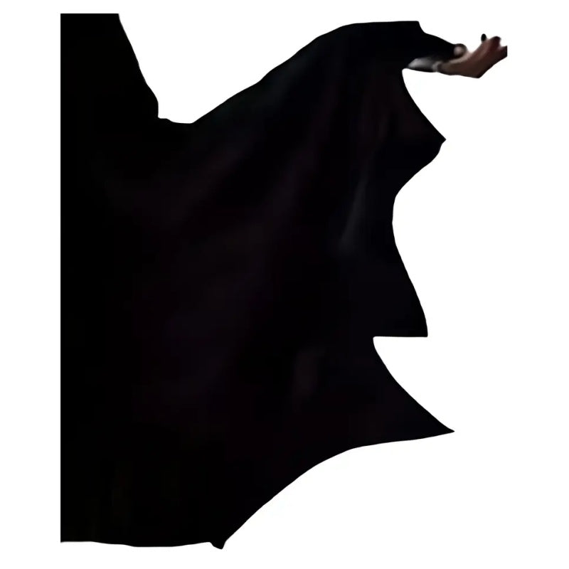 Black Costume Womens Gothic Witch Bat Sleeve Dress Halloween Cosplay Costumes Vintage Carnival Party Outfit