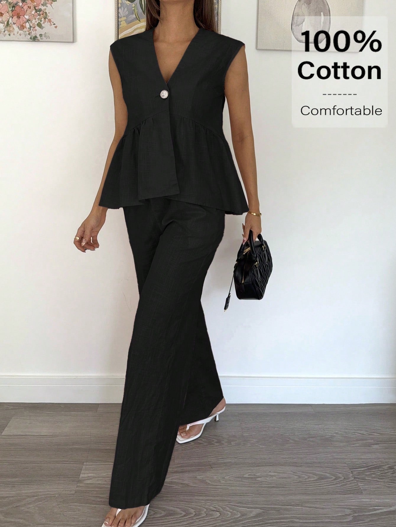 Women's Two-piece Set Casual Solid Color