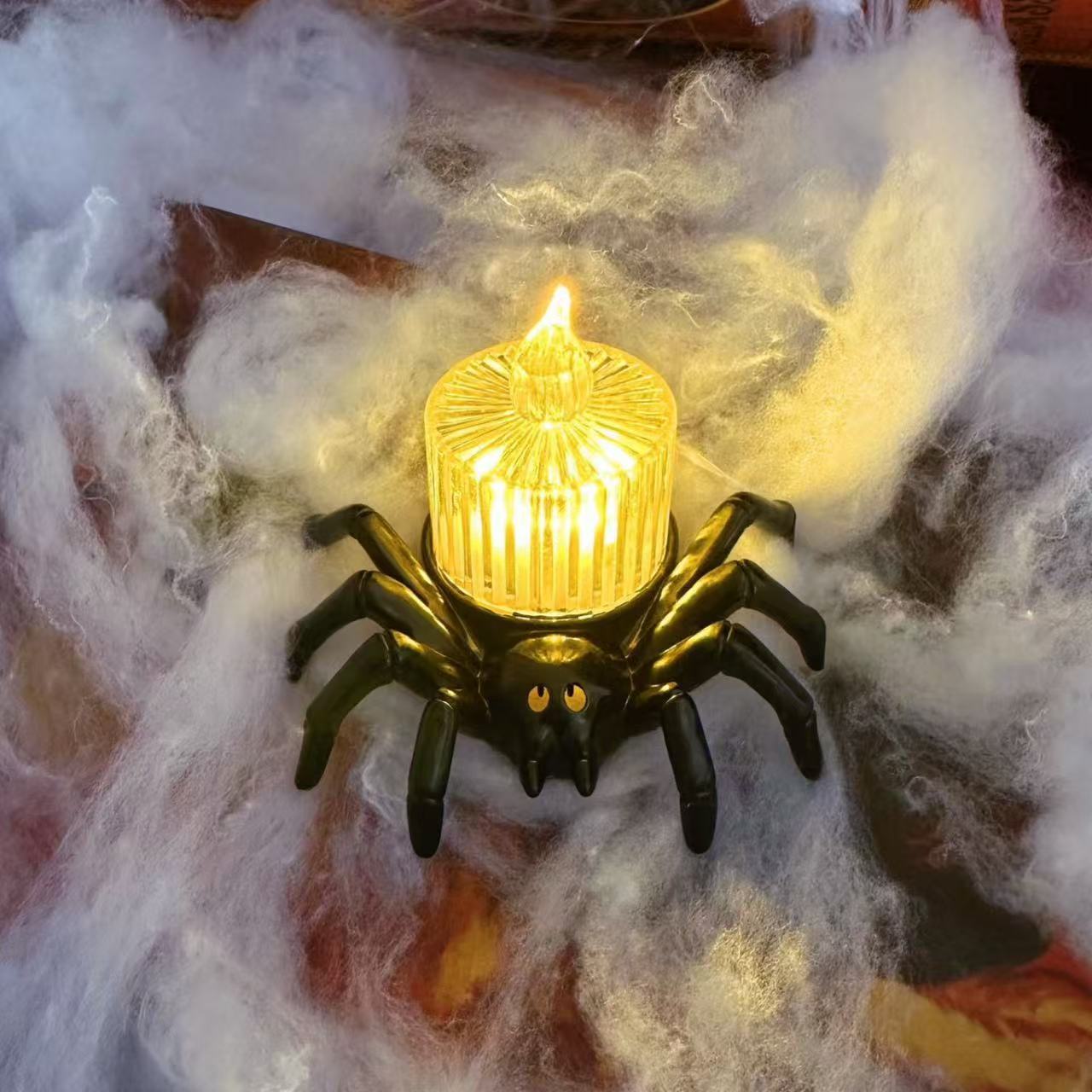 Halloween Decoration Spider Night Lights Party Supplies Decoration Props Bar, Haunted House, Horror Party Accessories