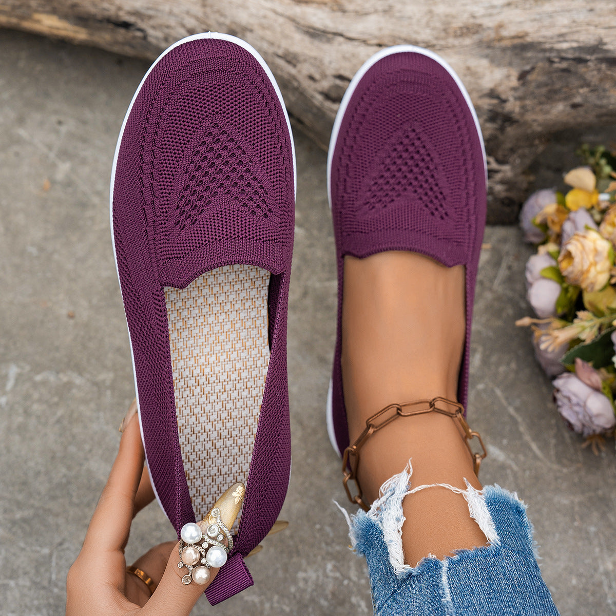 Women's Shoes Summer New Women's Mesh Surface Shoes Casual Fashion