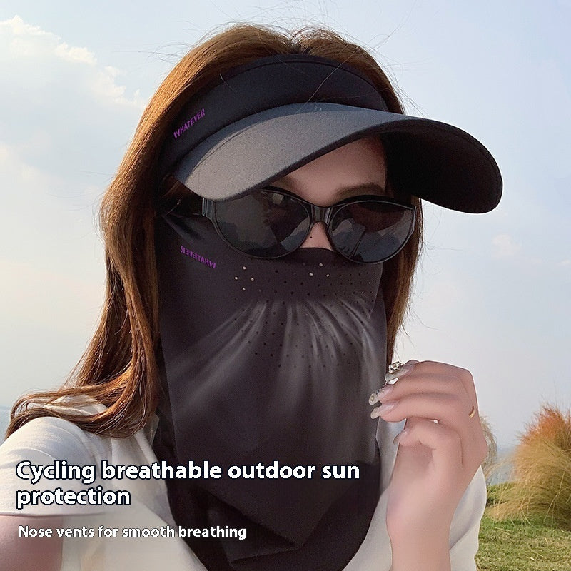 Summer Ice Silk Sun Mask For Men And Women Running Special Mask