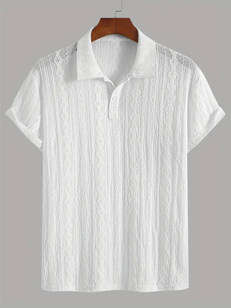 Men's Breathable Hollow-out Lightweight Casual Top