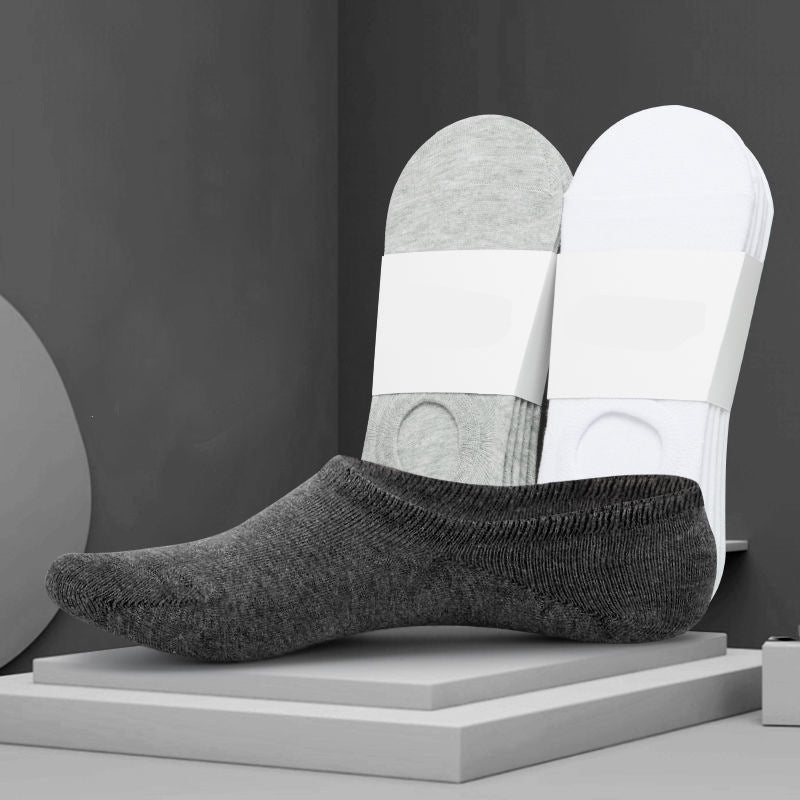 Women's Solid Color Silicone Low Top Invisible Socks