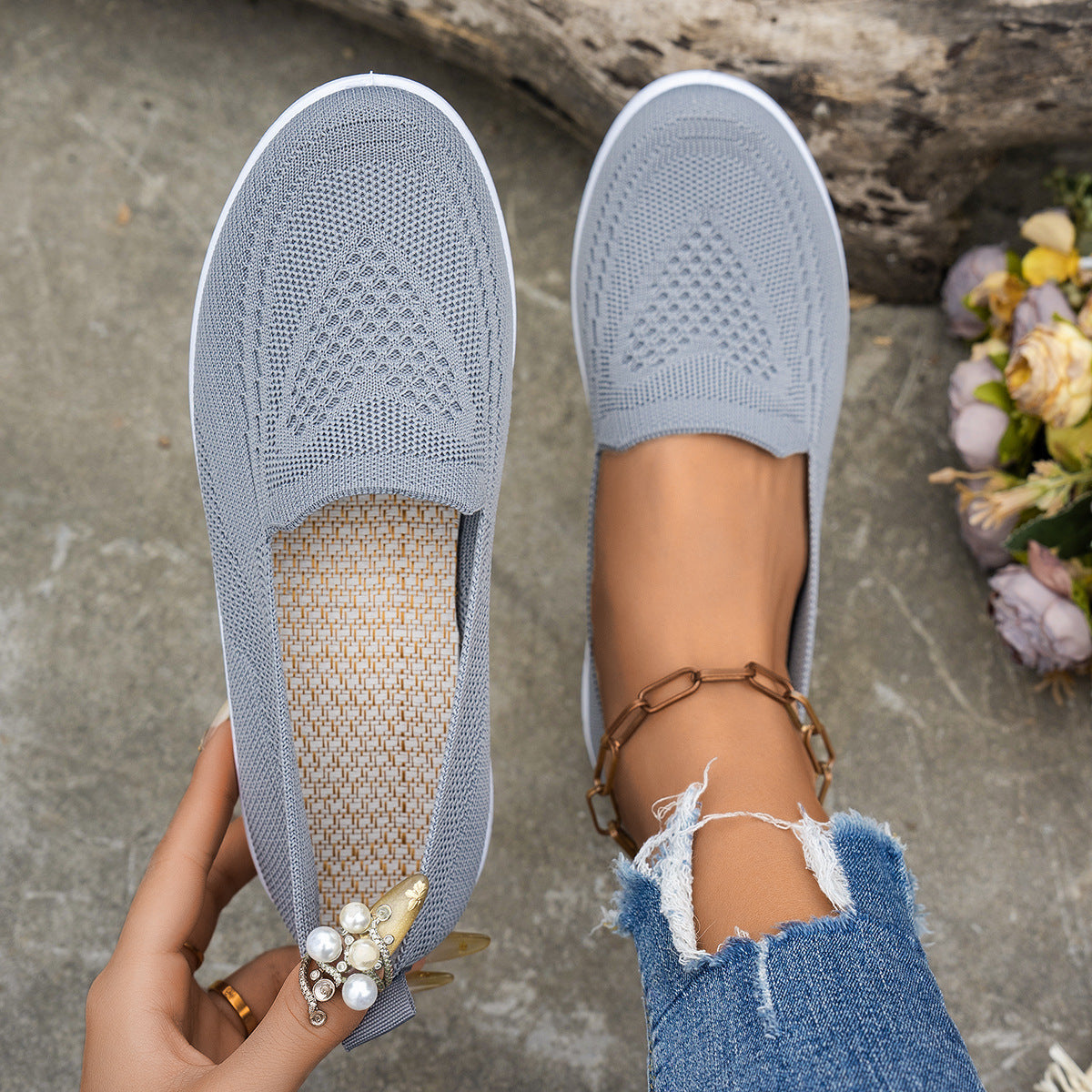Women's Shoes Summer New Women's Mesh Surface Shoes Casual Fashion